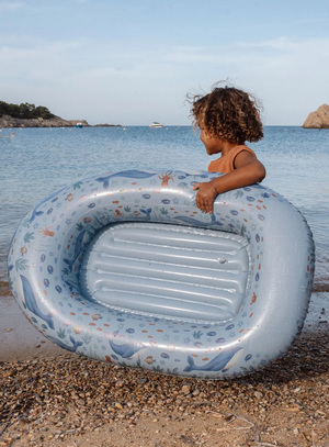 Little Dutch Bademadras Ocean World Båd, Blue