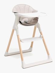 Beemoo CARE Harmony Højstol inkl. Hynde, White/Wood/Beige