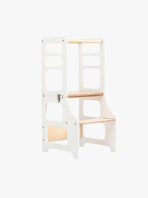 Duck Woodworks Sammenklappeligt Læringstårn, Hvid