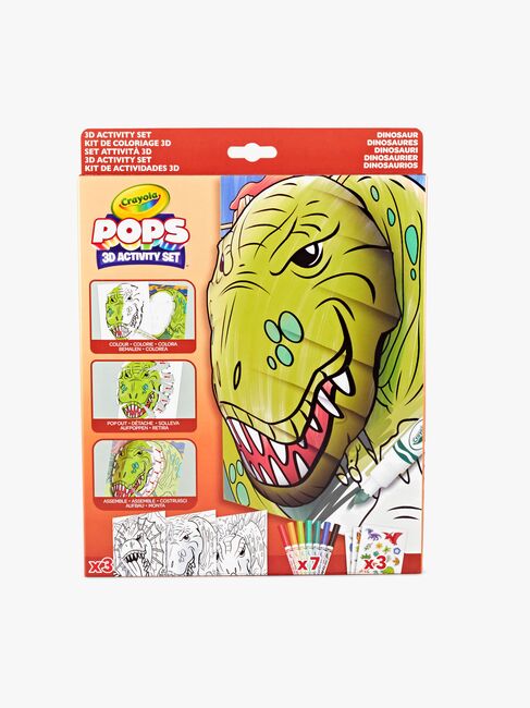 Crayola Pops 3D Skitseblok - Dinosaur