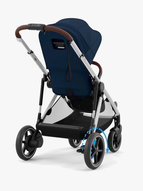 Cybex e-GAZELLE S Klapvogn, Ocean Blue/Silver