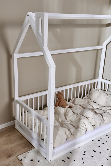 Minitude Nordic MASON Junior-/Montessori-seng 70x160, Hvid