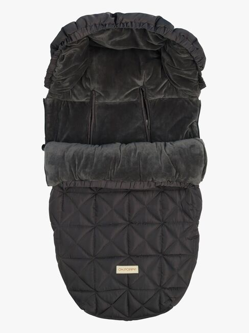Oh, Poppy! Lily Quilted Kørepose, Anthracite Gray