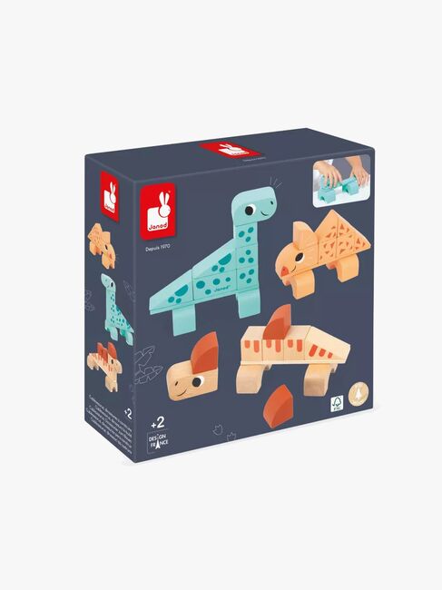 Janod Cubikosaurus Dinosaurer til at Bygge