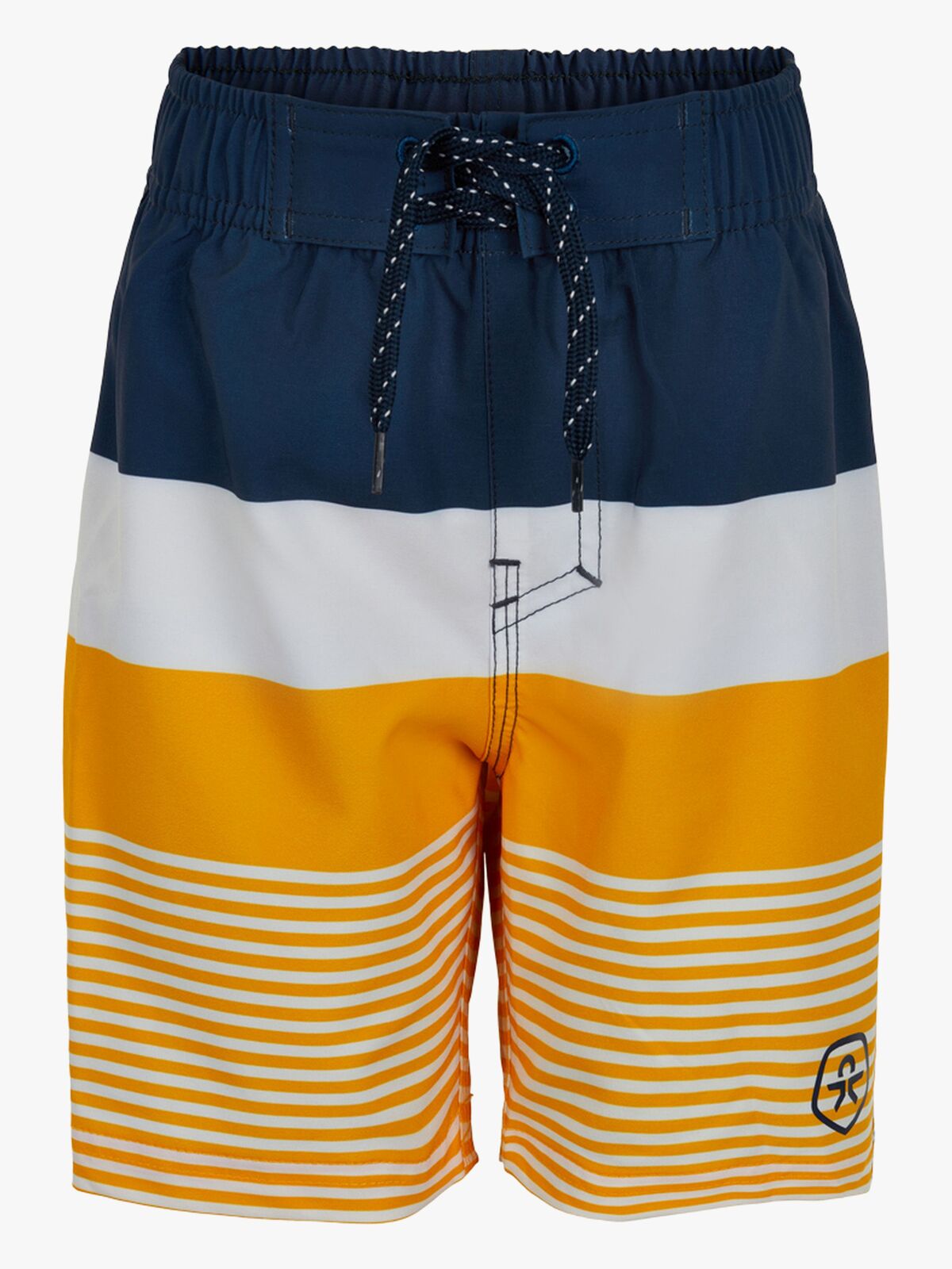 Color Kids Badeshorts, Blå/Hvid/Gul