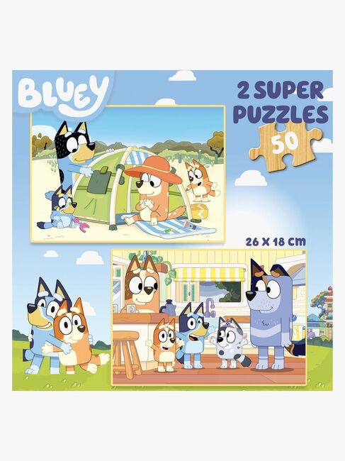 Educa Bluey Træpuslespil 2x50 Brikker