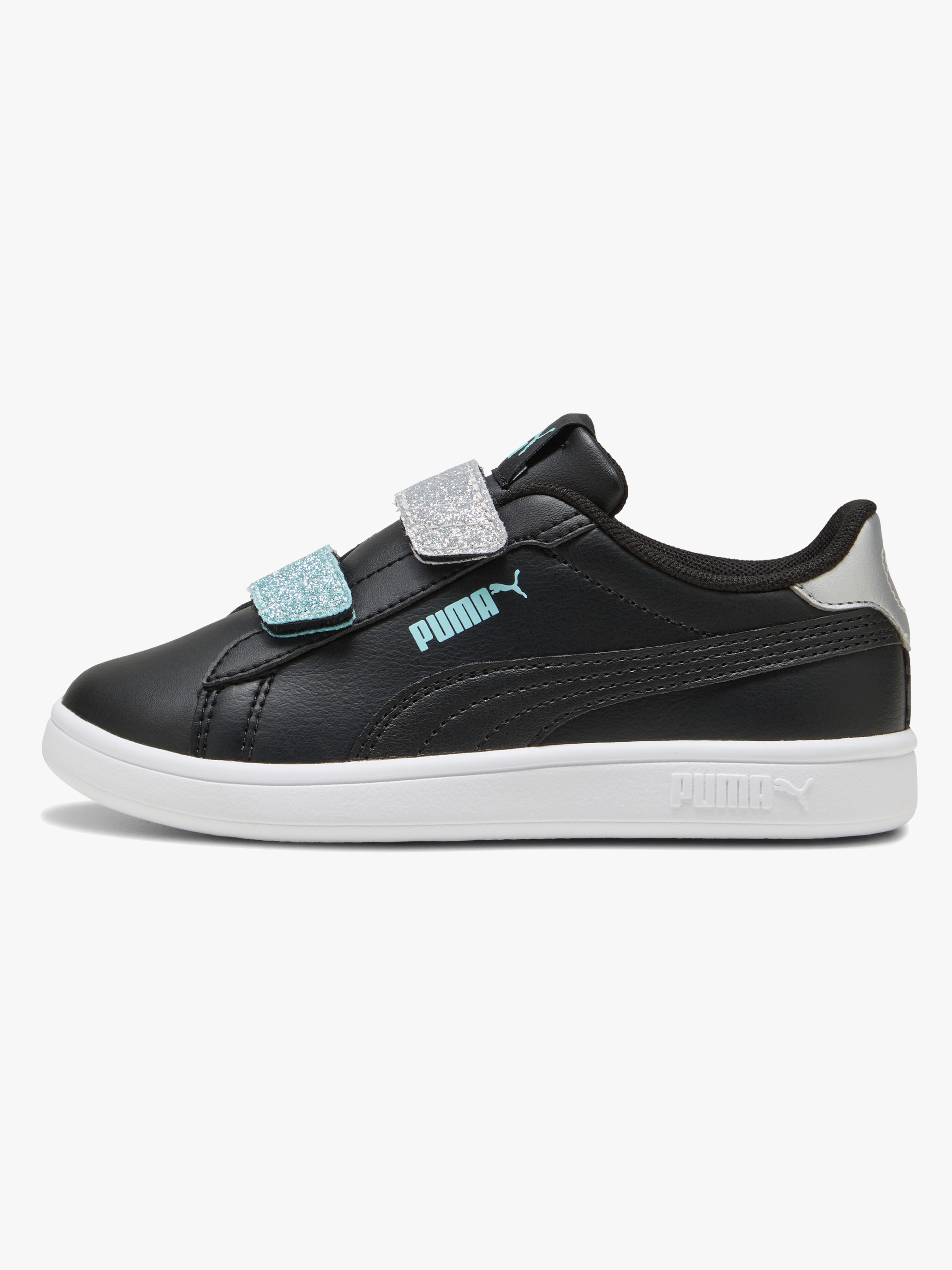 Puma Smash 3.0 Glitter Velcro V PS Sneakers, Sort, 29