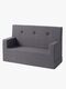 by KlipKlap Kids Sofa, Blue Grey