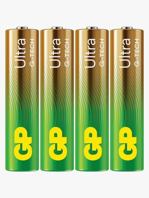 GP Ultra Alkaline G-TECH AAA/LR03 Batterier Svanemærket 4-Pak
