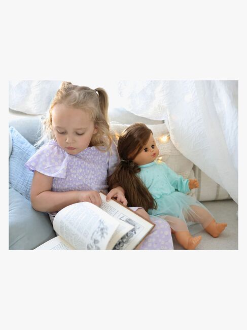 Skrållan Taledukke Mørkt Hår 45 cm