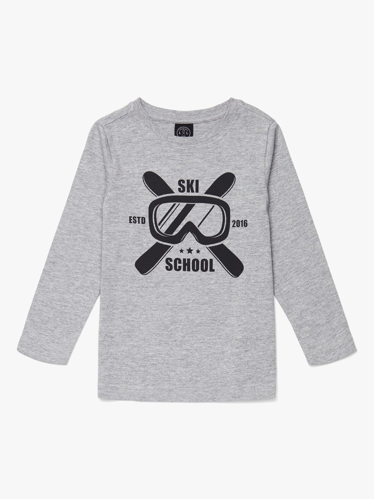 Luca & Lola Gabriel Langærmet T-Shirt, Grey Melange