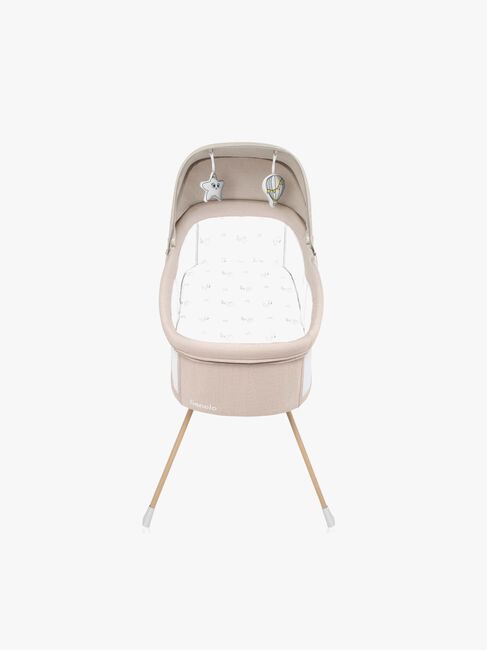 Lionelo Malin Evo Bedside Crib, Beige Natural