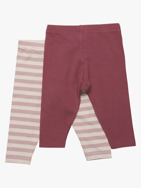 Minymo Leggings 2-pak, Violet Ice