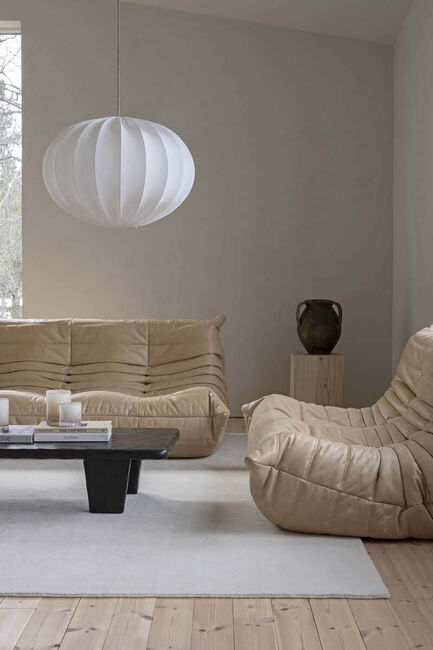 Watt&Veke  Oval Bold Lampeskærm 65, Hvid