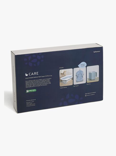 Beemoo CARE Assist Badekar inkl. Badestøtte & Skyllekande, Soft Green