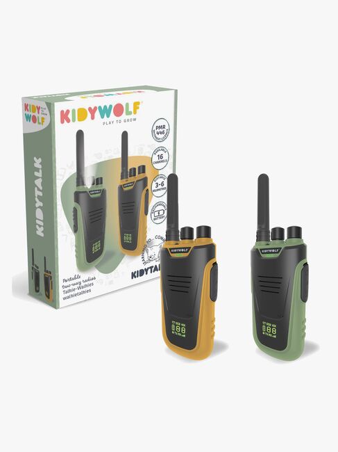 Kidywolf KIDYTALK Walkie Talkies, Grøn/Orange