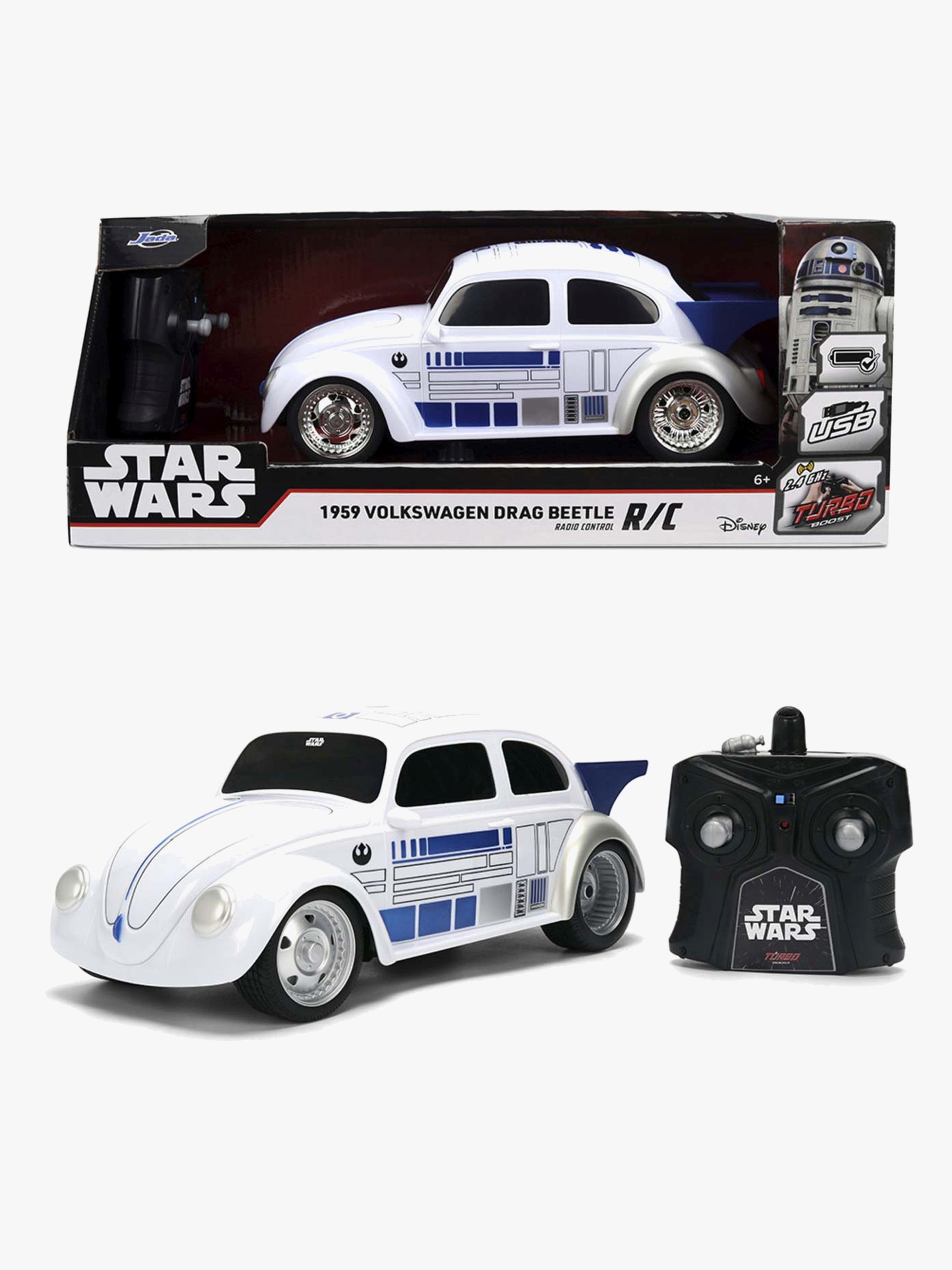 Star Wars Fjernstyret R2D2 VW Drag Beetle 1:16