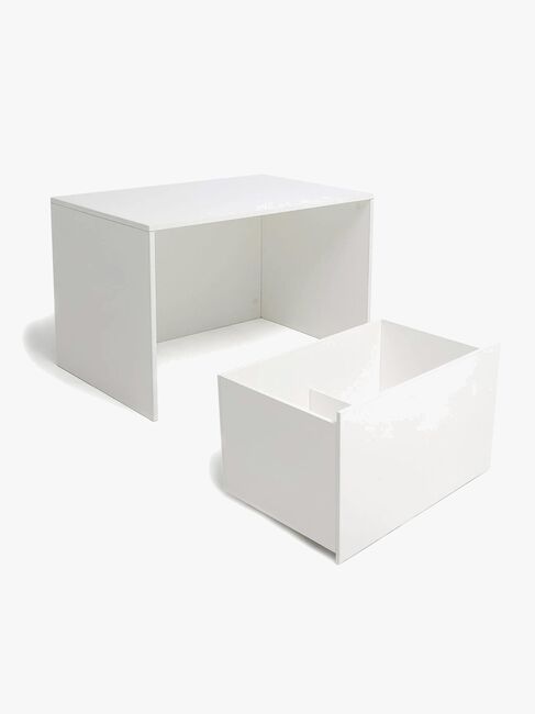 Alice & Fox POPPY Skrivebord & Opbevaringskasse, Hvid