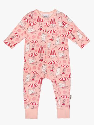 Mumitroldene by Martinex Muslingestrand Pyjamas, Koralrød