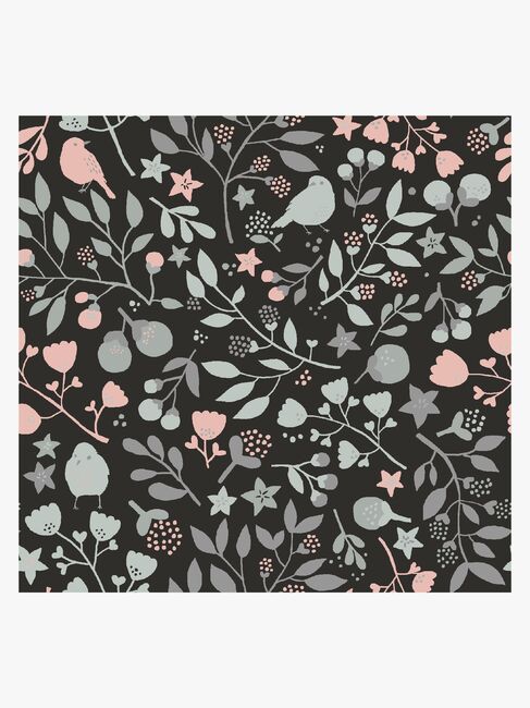 Lilou Lilou Tapet Birds Garden, Sort