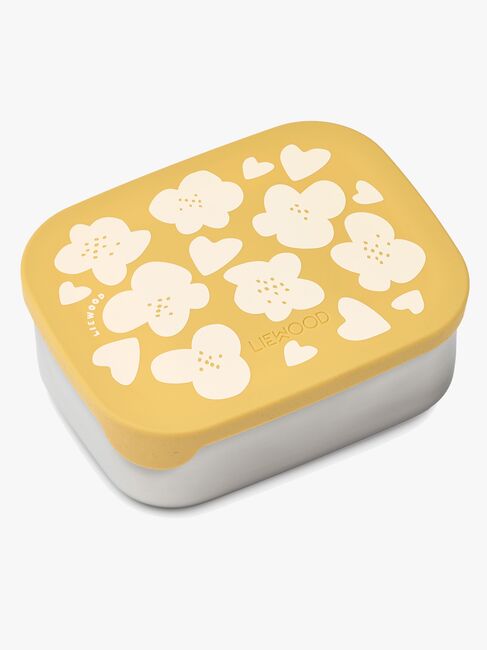 LIEWOOD Arthur  Mønstret Madkasse, White/Yellow