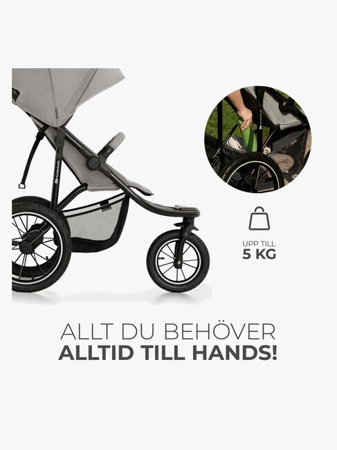 Kinderkraft HELSI 2 Terrænvogn, Grey