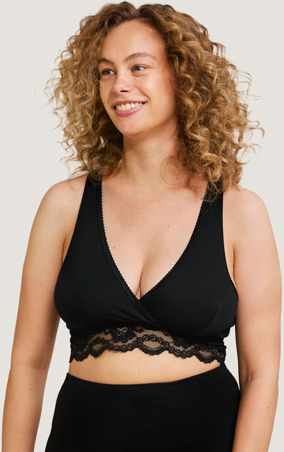 Carriwell Slåom Graviditets- og Amme-BH, Eco, Sort XL