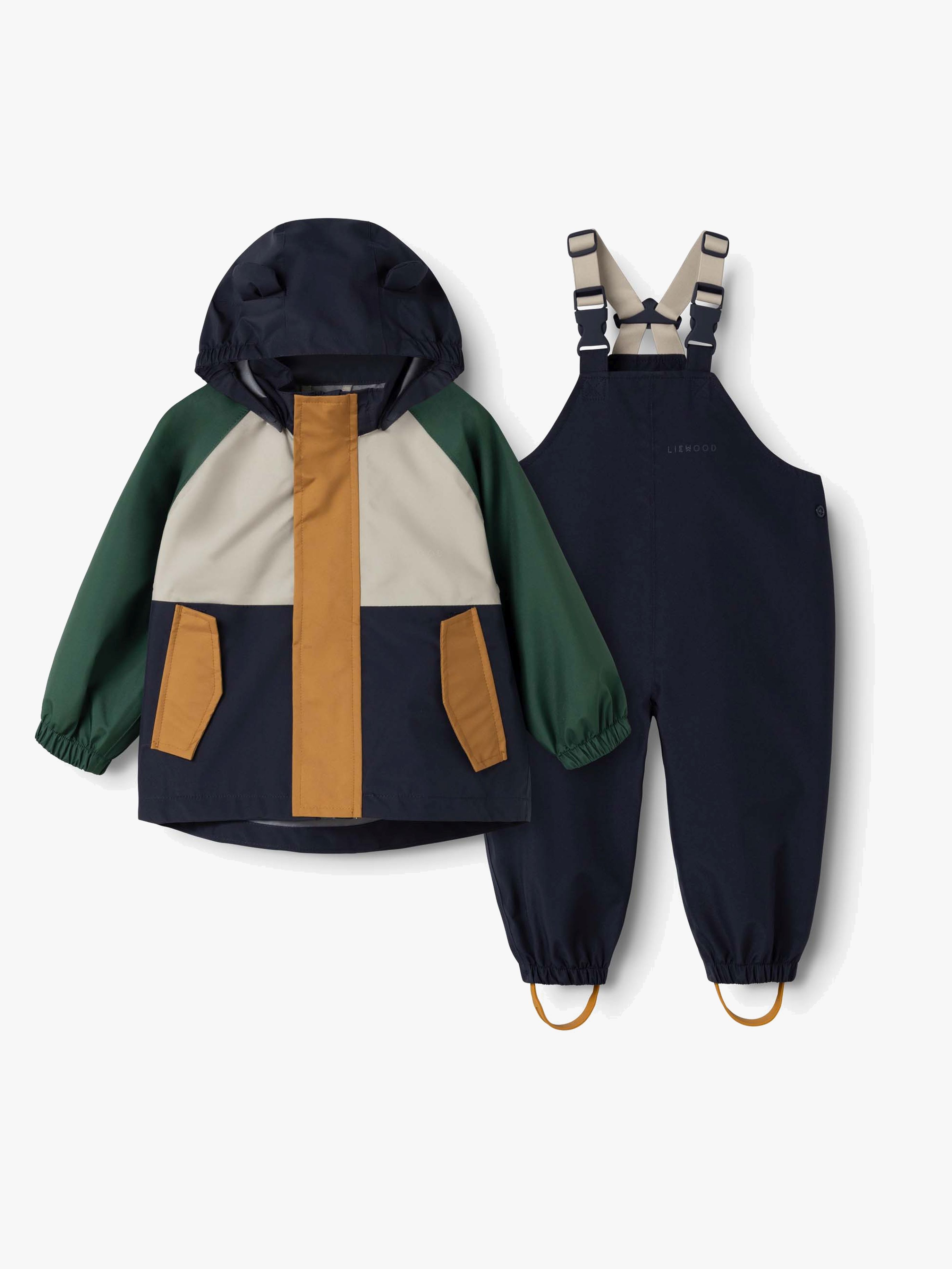 LIEWOOD Manu Regnsæt, Garden green multi mix, 86