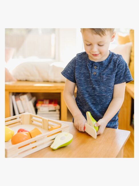 Melissa & Doug Legesæt Frugt i æske med kniv