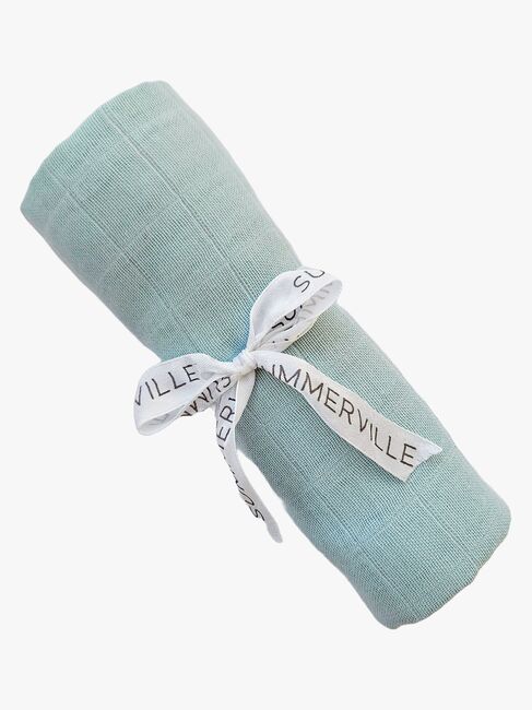 Summerville Tæppe/ Stofble i Musselin, Ice Blue