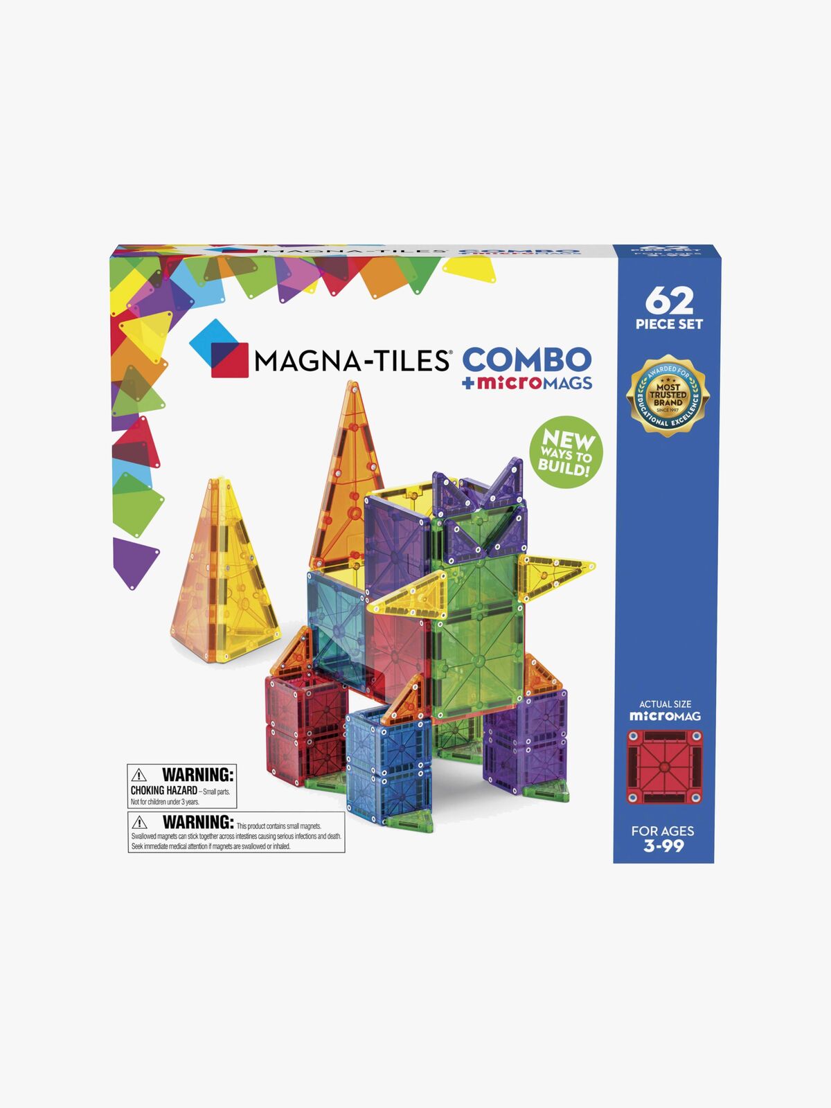 MAGNA-TILES MicroMAGS Combo Byggesæt 62 Dele