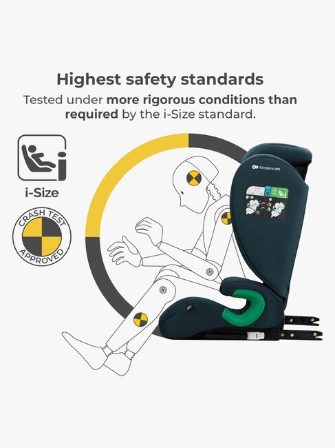 Kinderkraft JUNIOR FIX 2 i-Size Autostol, Harbor Blue