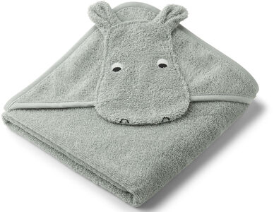 LIEWOOD Albert Håndklæde med Hætte, Hippo Dove Blue