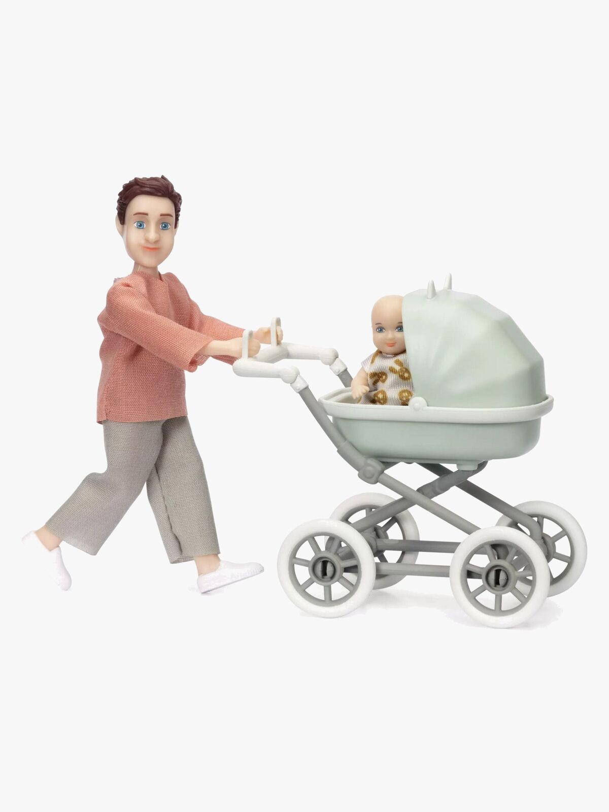 Lundby Dukke m. Baby & Vogn