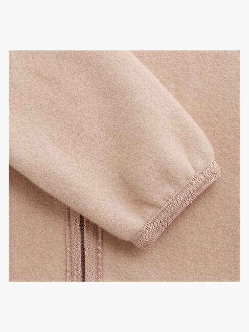 Huttelihut Uldfeecejakke Merinould, Mahogany Rose