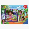Ravensburger Dora Udforskeren Puslespil 3x49 Brikker