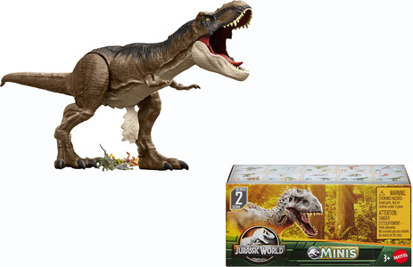 Jurassic World Super Colossal Tyrannosaurus Rex med Minis Dinosaurer