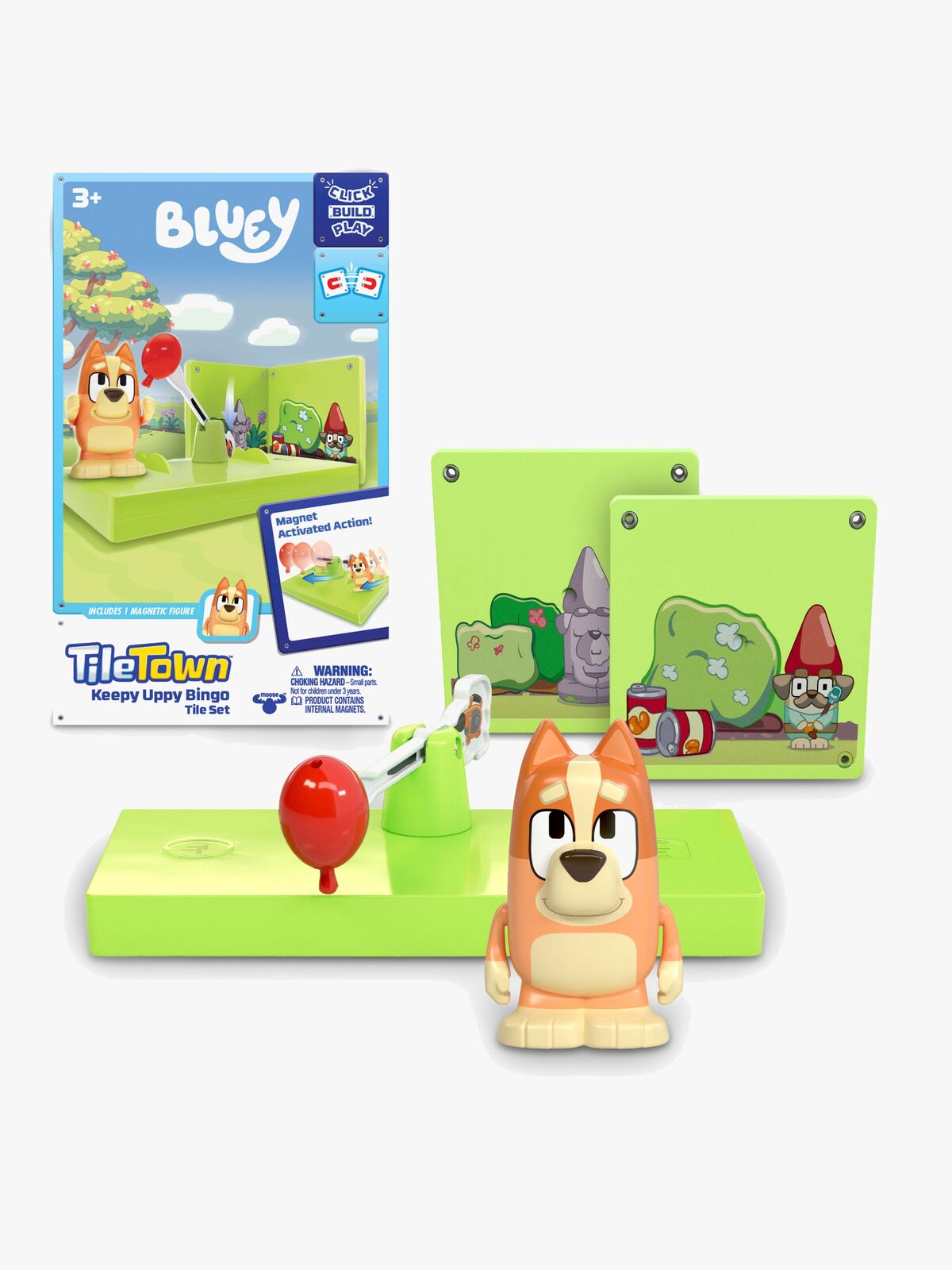Tile Town Bluey  Magnetisk Byggesæt Booster-Pack