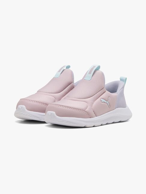 Puma Fun Racer 2 Slip On Infant Sneakers, Mauve Mist/Sea Glass/Lilac Crush