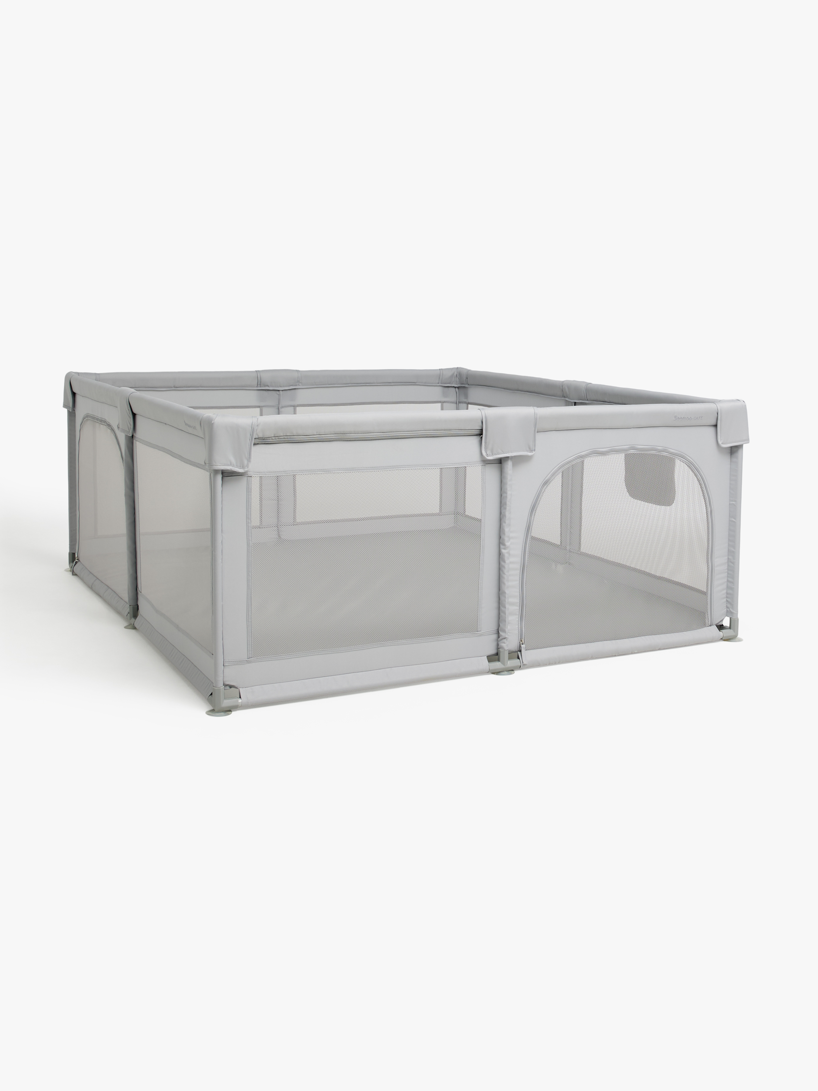 Beemoo SAFE Space XL Kravlegård 180 x 150, Light Grey