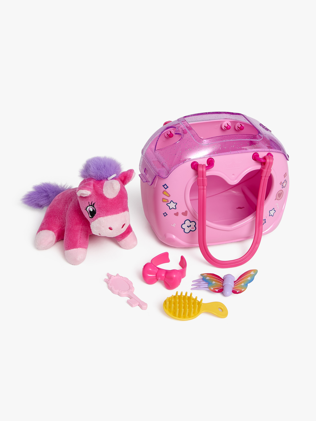 Cloudberry Castle Bamse Pony med Taske & Tilbehør