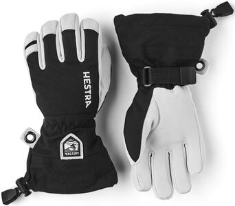 Hestra Army Leather Heli Ski Handsker, Sort