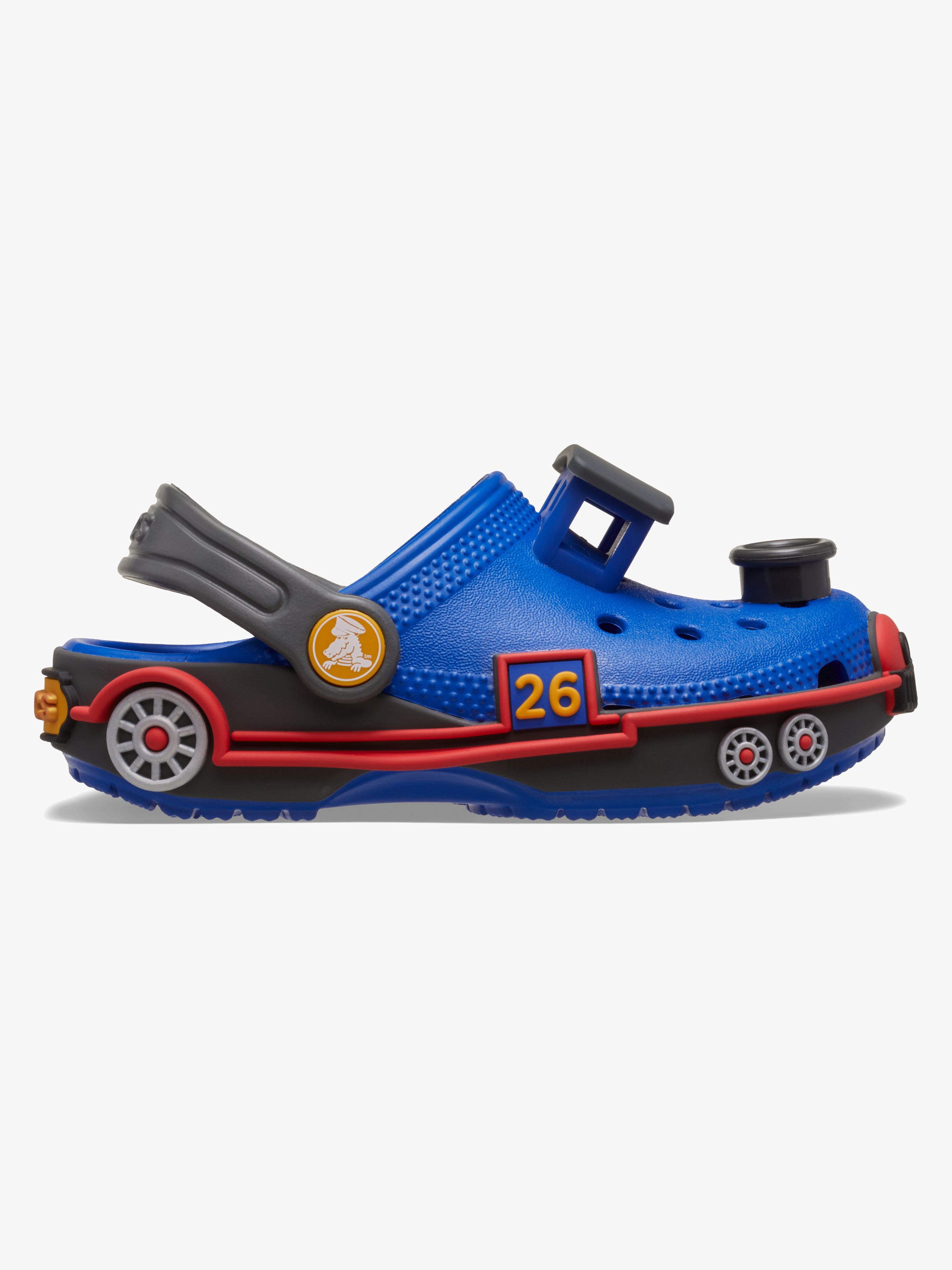 Crocs Classic IAM Train Kids Hjemmesko, Blue Bolt/Carbon, 23-24
