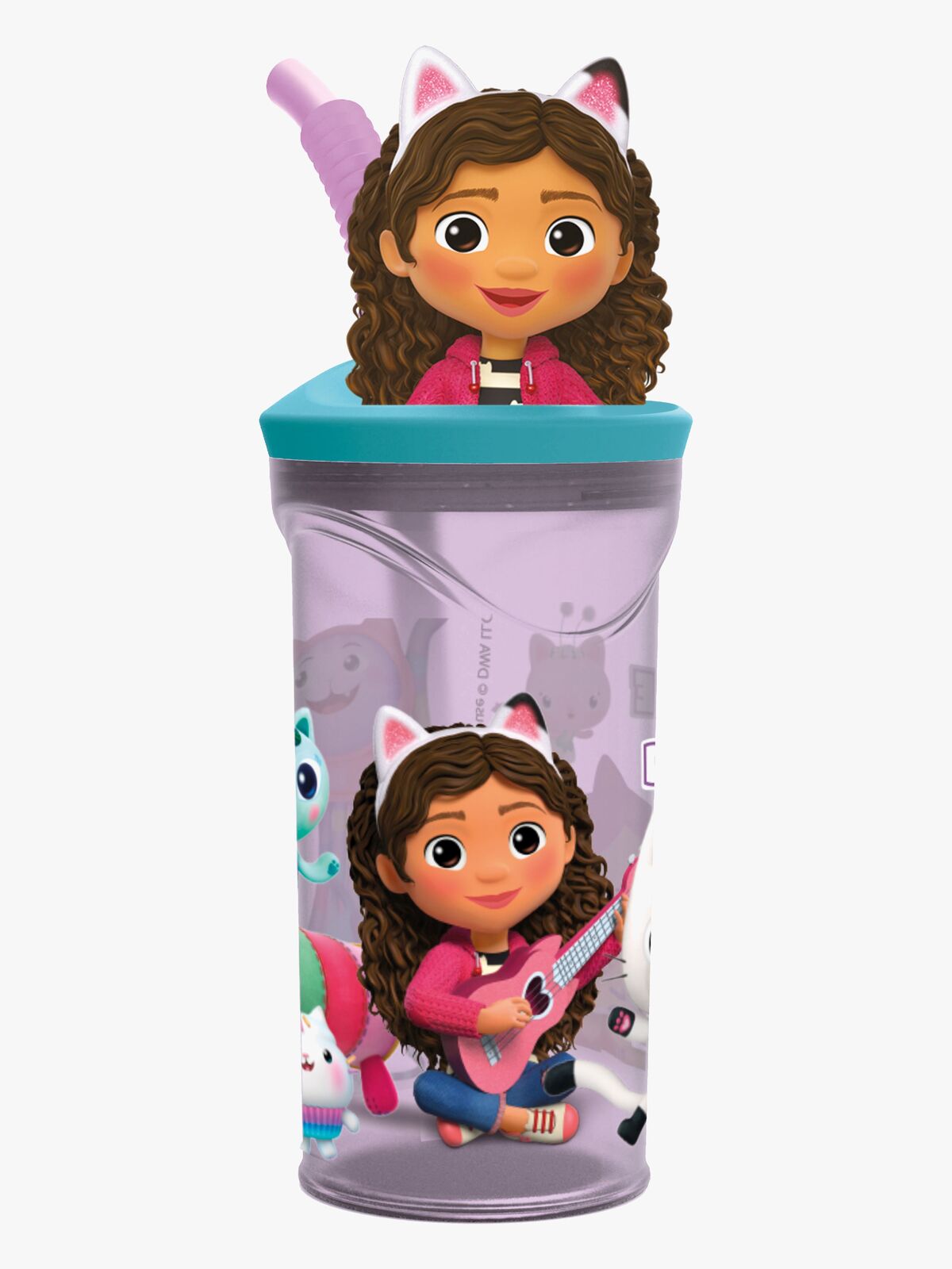 Gabby's Dollhouse 3D Figur Drikkedunk Party, Lilla