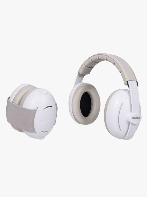 Dooky Høreværn Barn 2-i-1, Hvid