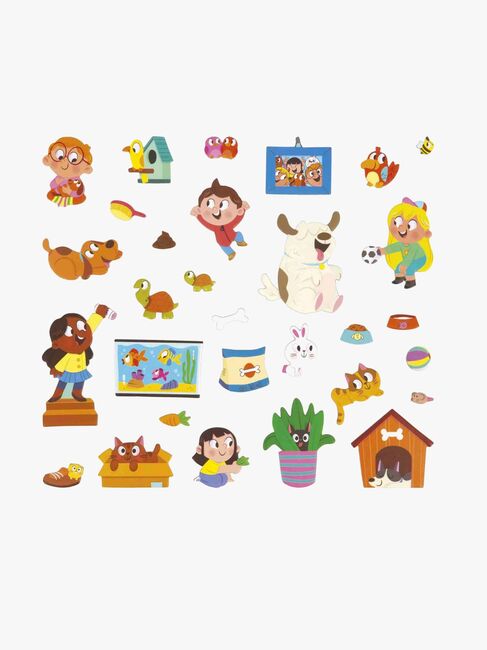 Janod Magneti'Stories Magnetsæt Kæledyr 30 Stk.