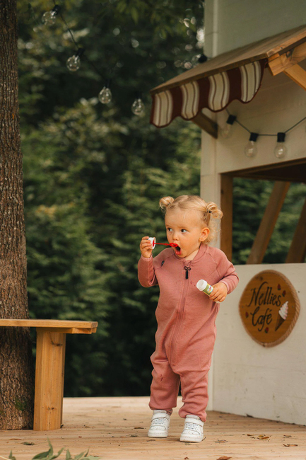 Lindberg Rocco Merino Babyflyverdragt, Rose