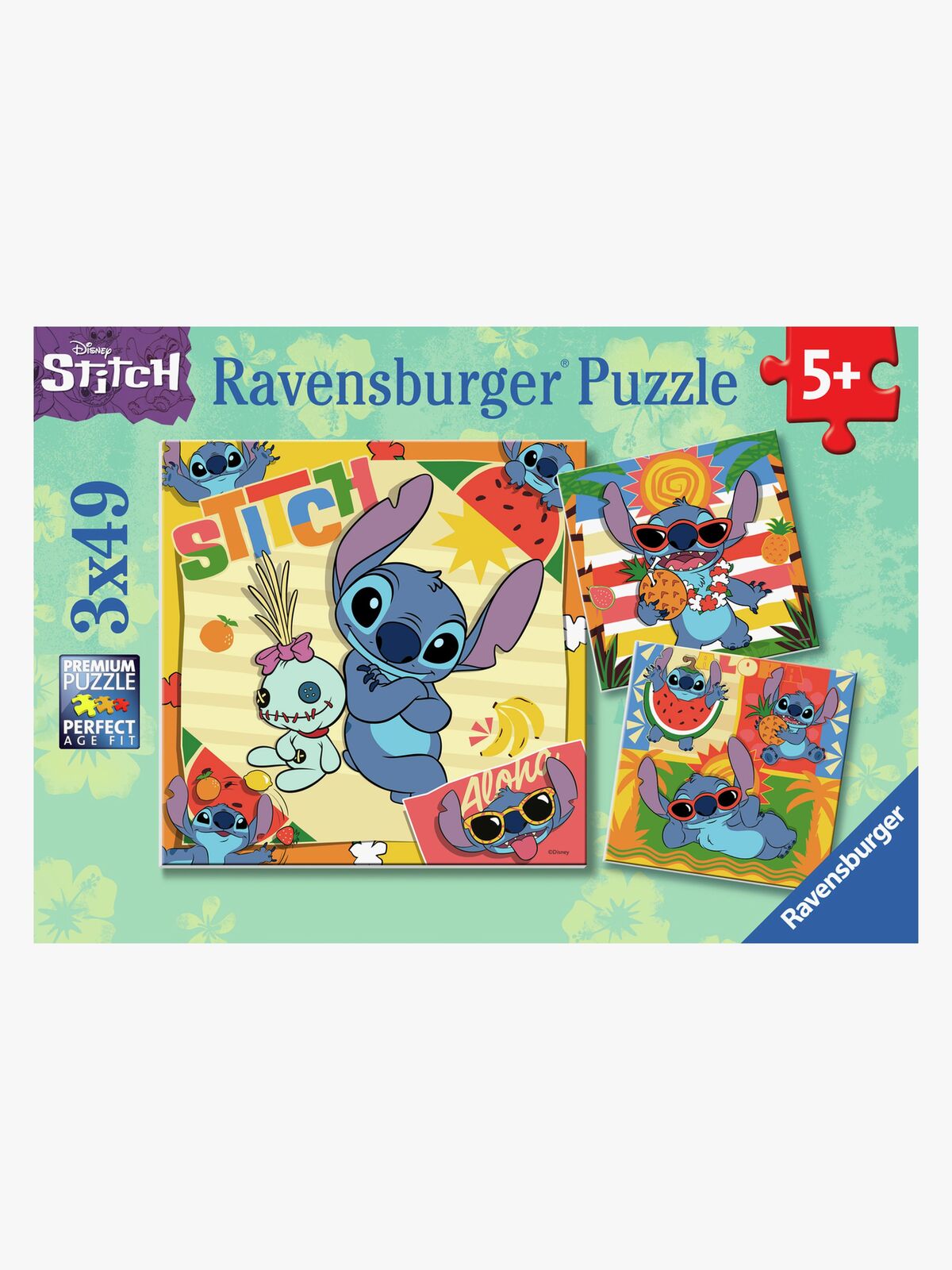 Ravensburger Lilo & Stitch Puslespil 3x49 Brikker