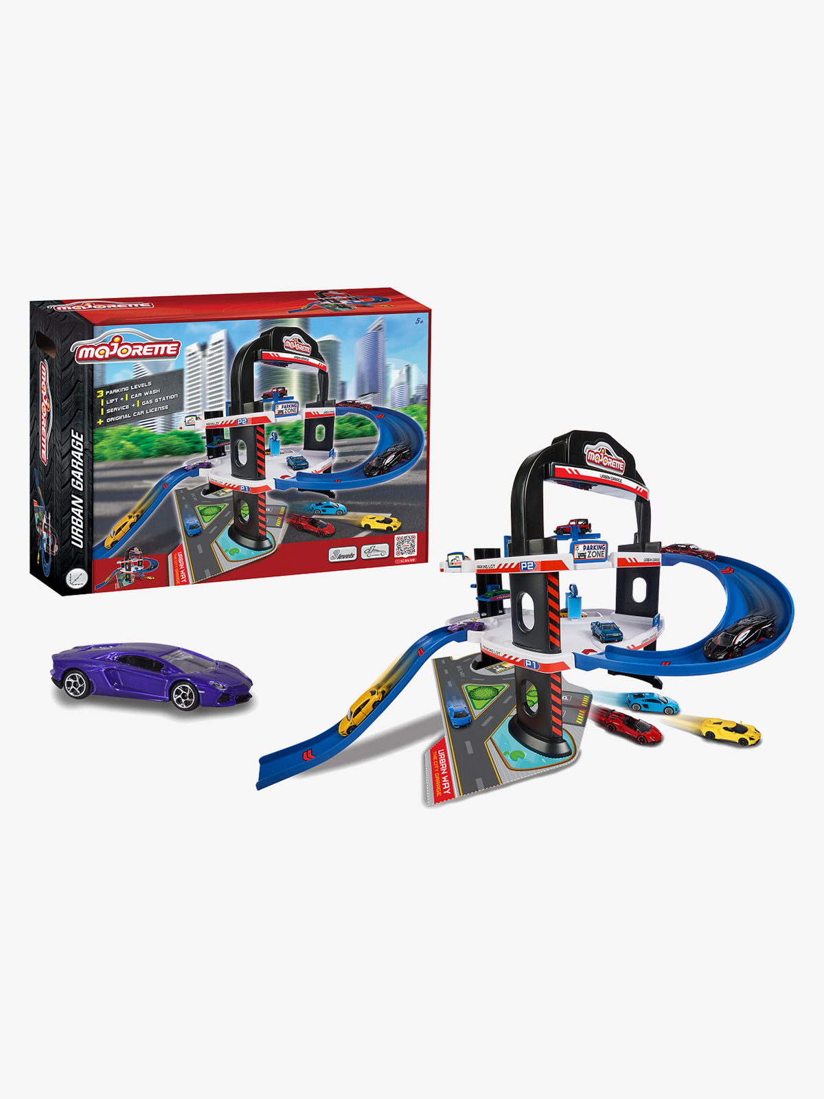 Majorette Volvo Urban Garage m. Bil