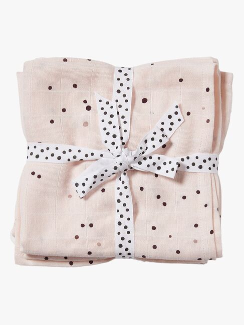 Done By Deer Stofble Dreamy Dots 120x120 2-pak, Powder